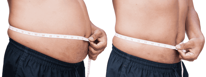 meter around the abdomen-fat man-Change weight