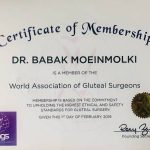 Awards certificate for global surgeons.