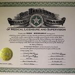 Certificate, medical licensure.